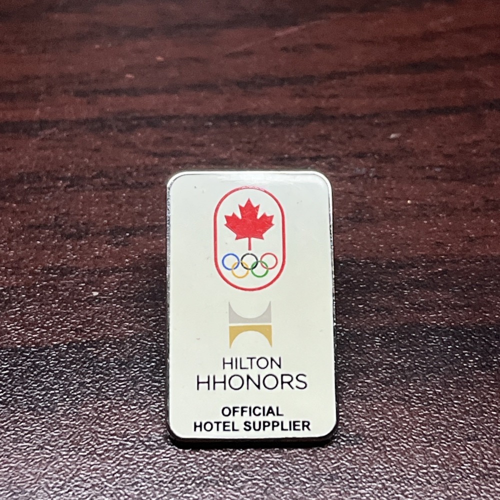 Canada Olympics Hilton Honors Official Hotel Supplier Lapel Hat Pin